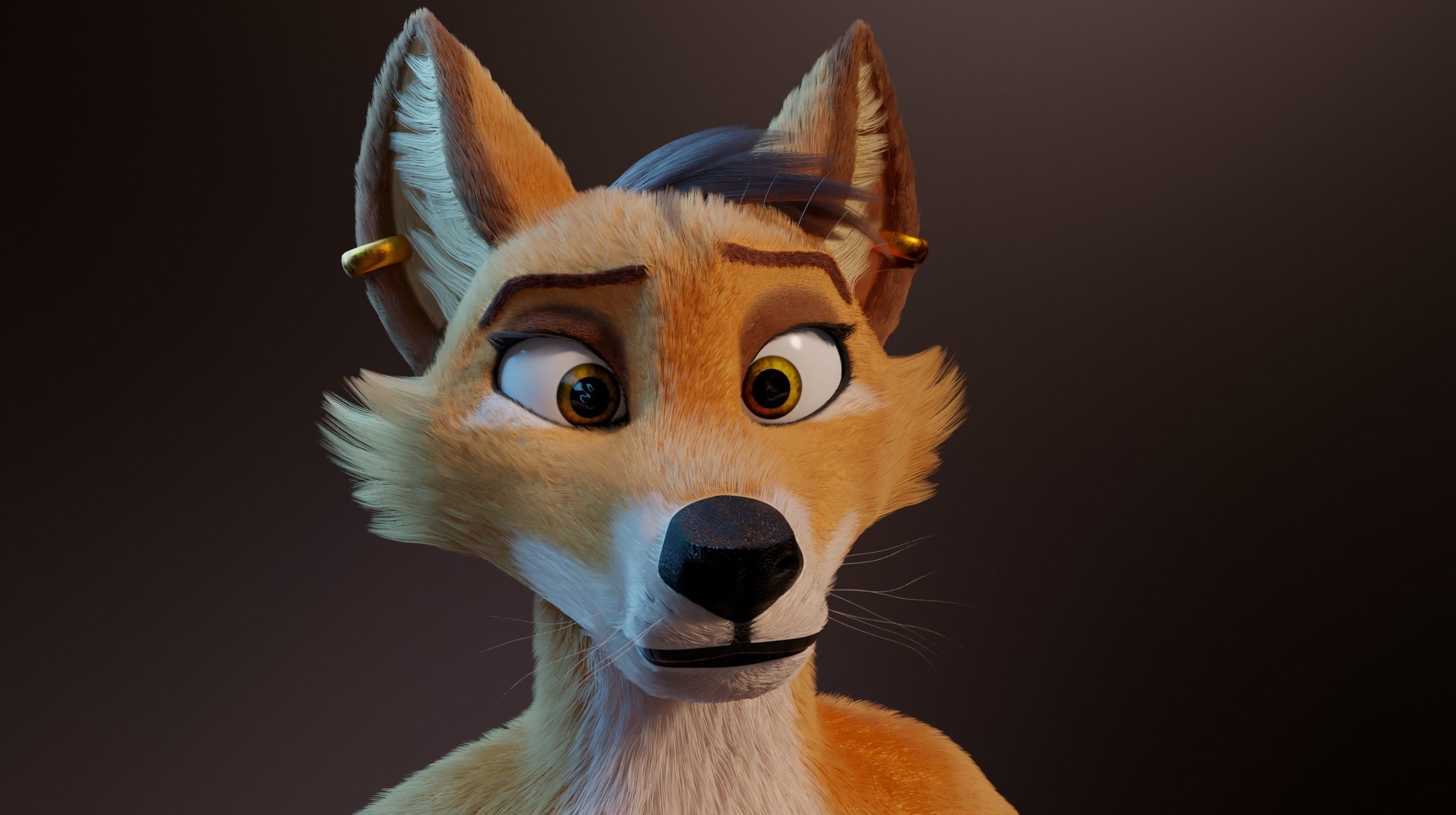 Zoe Anthro Fox 3D model_35