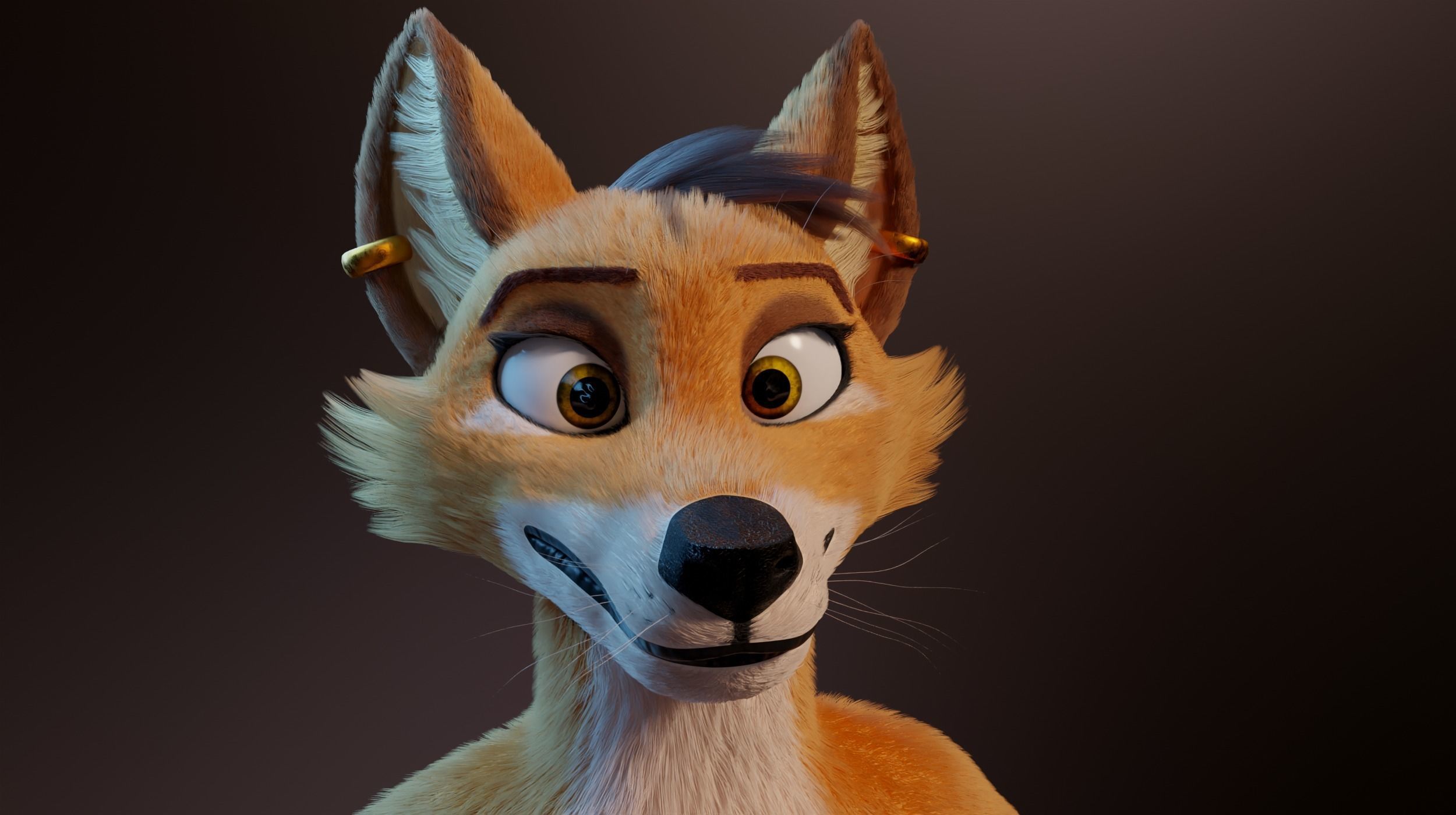 Zoe Anthro Fox 3D model_31