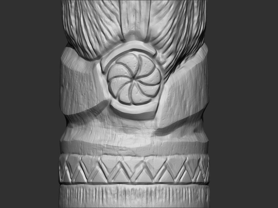 Dazhbog Statue 3D print model_23