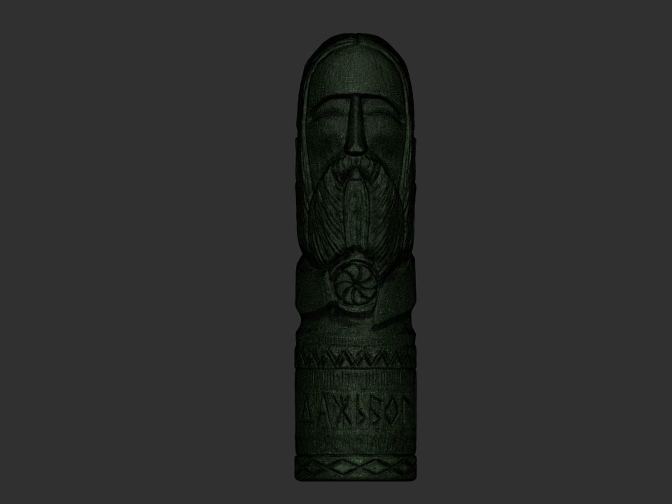 Dazhbog Statue 3D print model_10