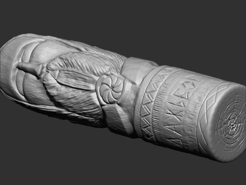 Dazhbog Statue 3D print model_14