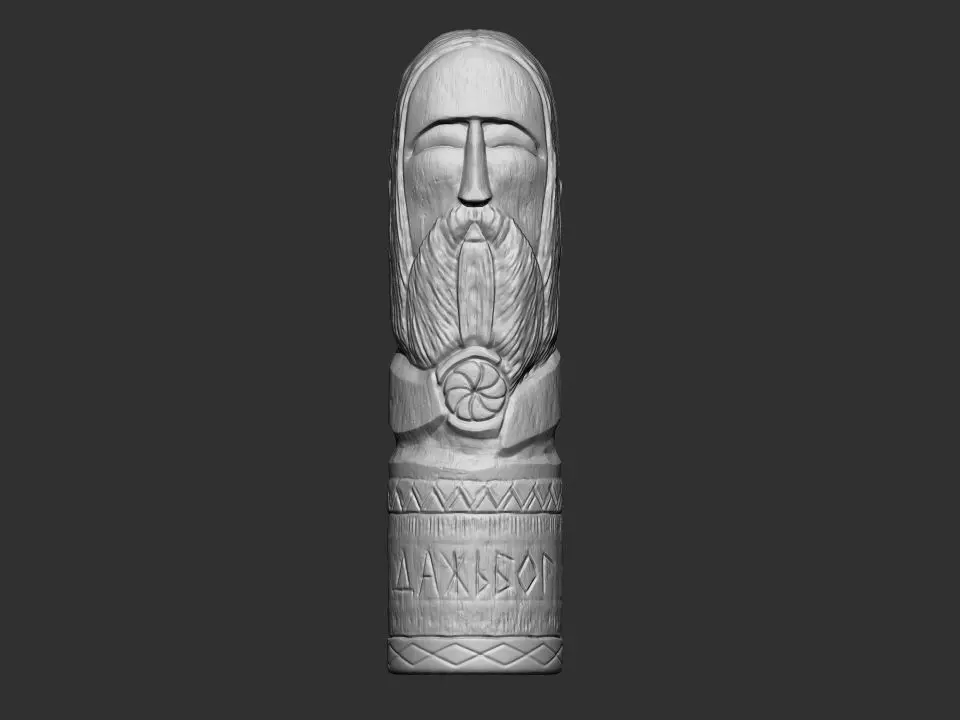 Dazhbog Statue 3D print model_0