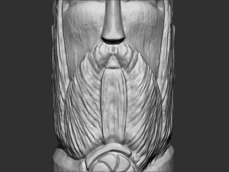 Dazhbog Statue 3D print model_13