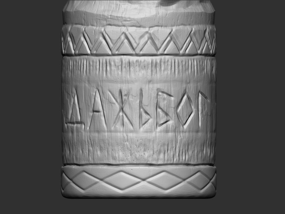 Dazhbog Statue 3D print model_6