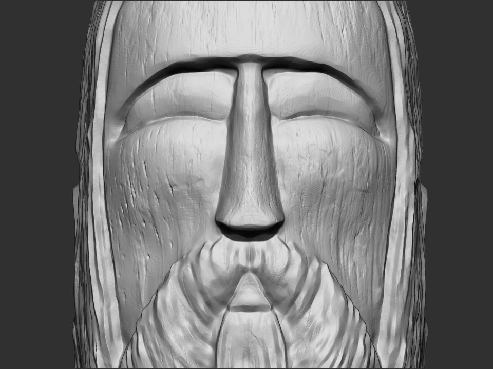 Dazhbog Statue 3D print model_2