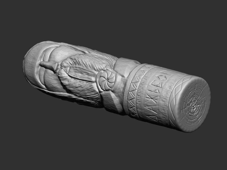 Dazhbog Statue 3D print model_22