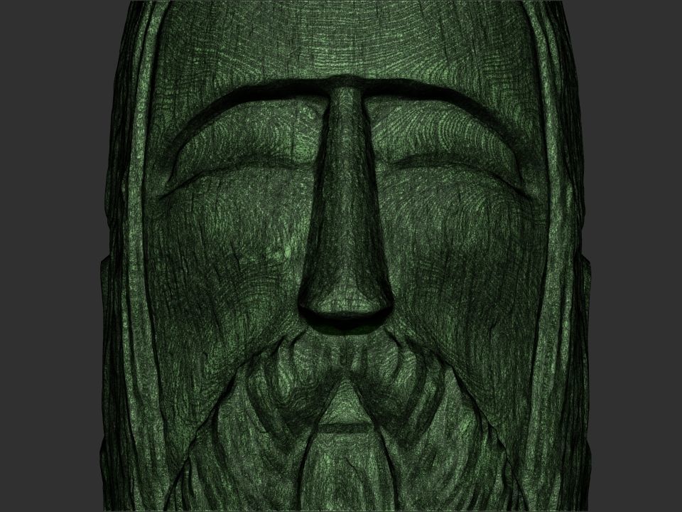 Dazhbog Statue 3D print model_3