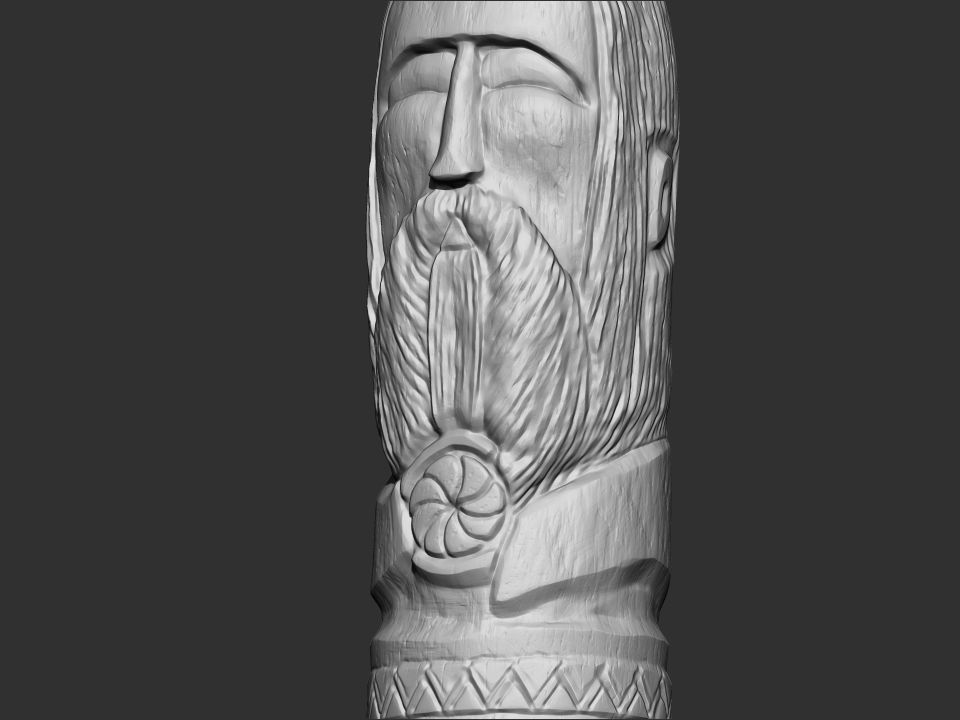 Dazhbog Statue 3D print model_21