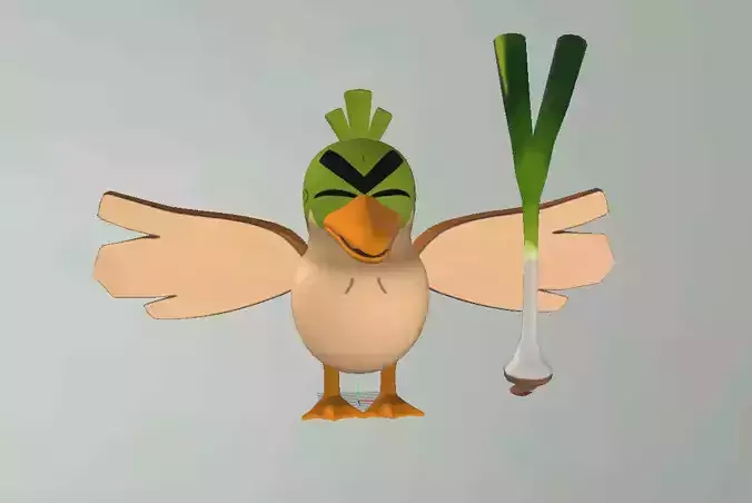 Farfetchd Form pure Normal type 3D model