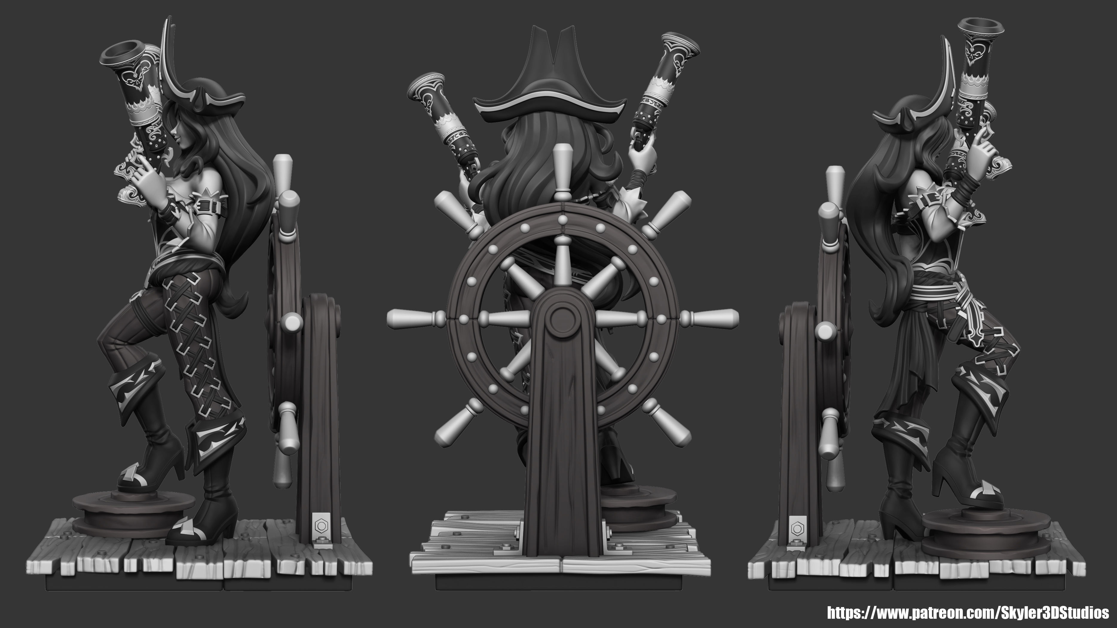 Miss Fortune 3D print model_1