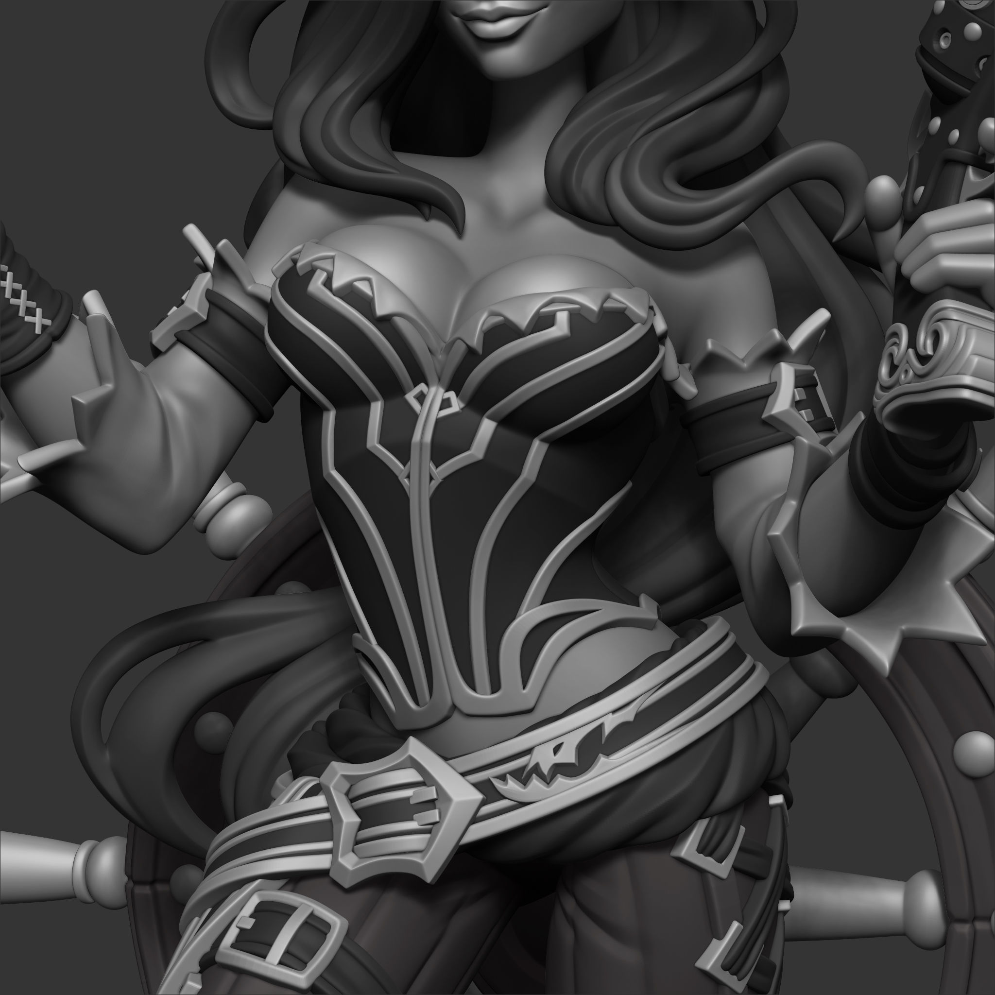 Miss Fortune 3D print model_3
