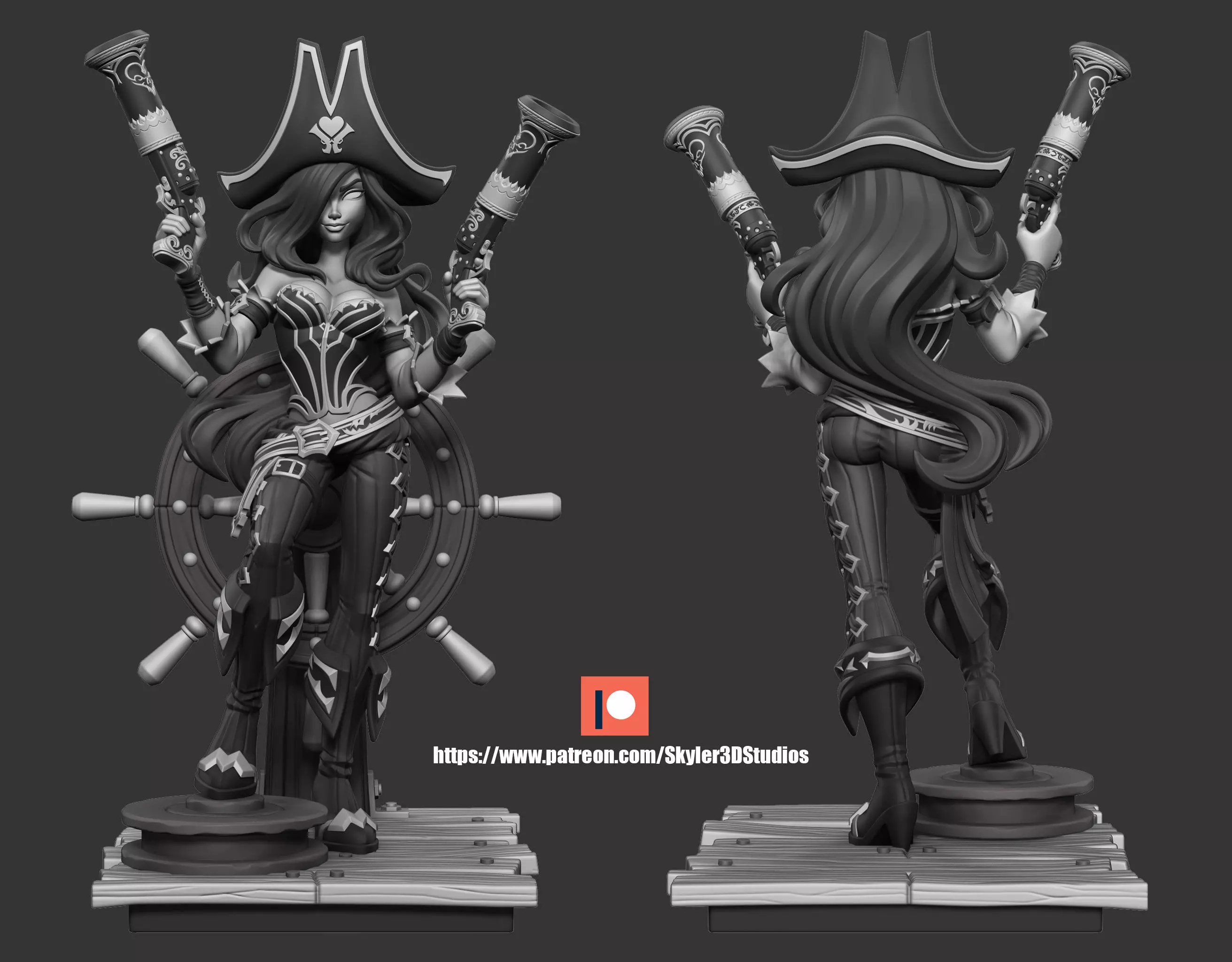 Miss Fortune 3D print model_0