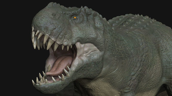 V-Rex High Poly t-rex Low-poly 3D model