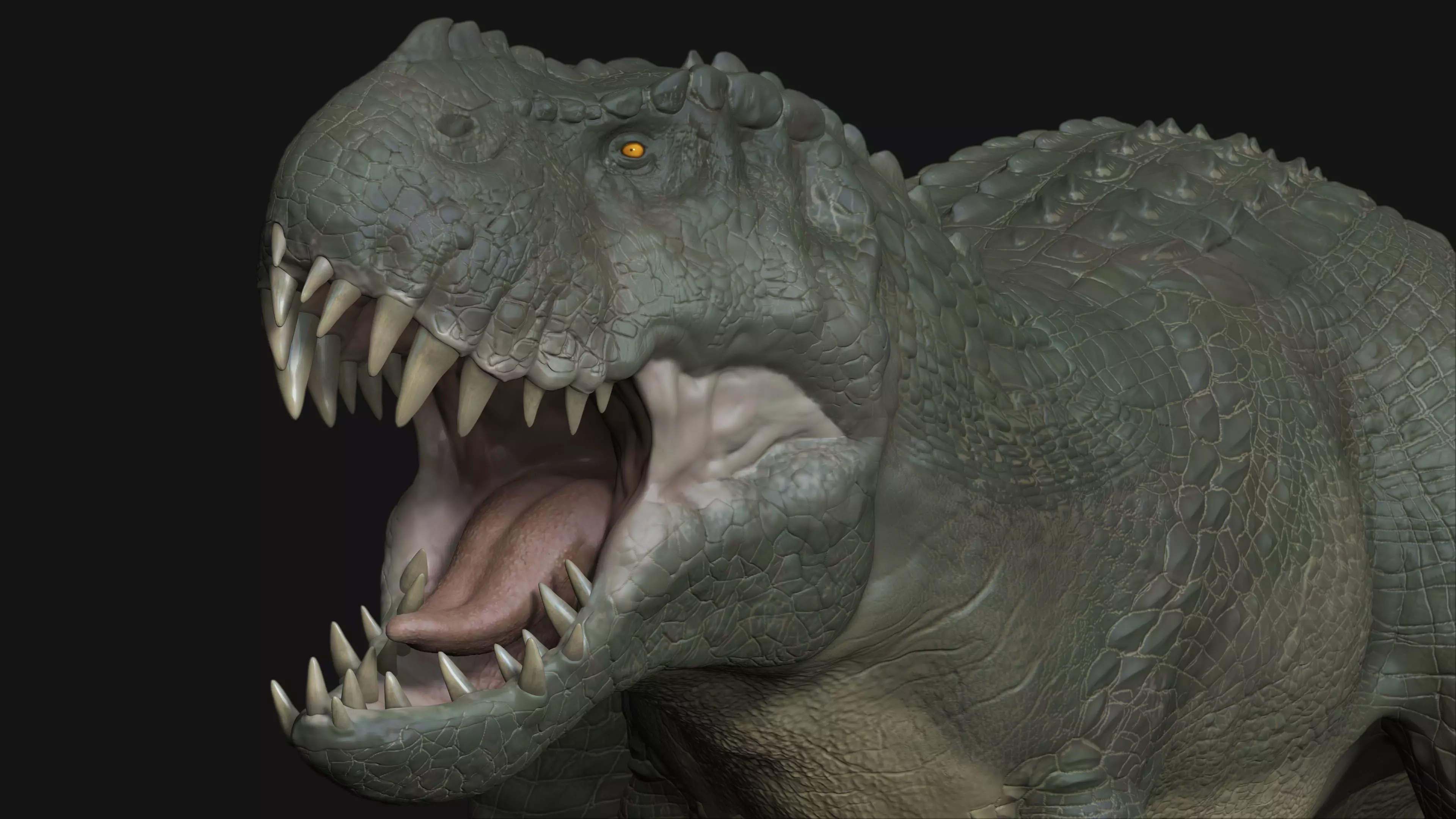 V-Rex High Poly t-rex Low-poly 3D model_0