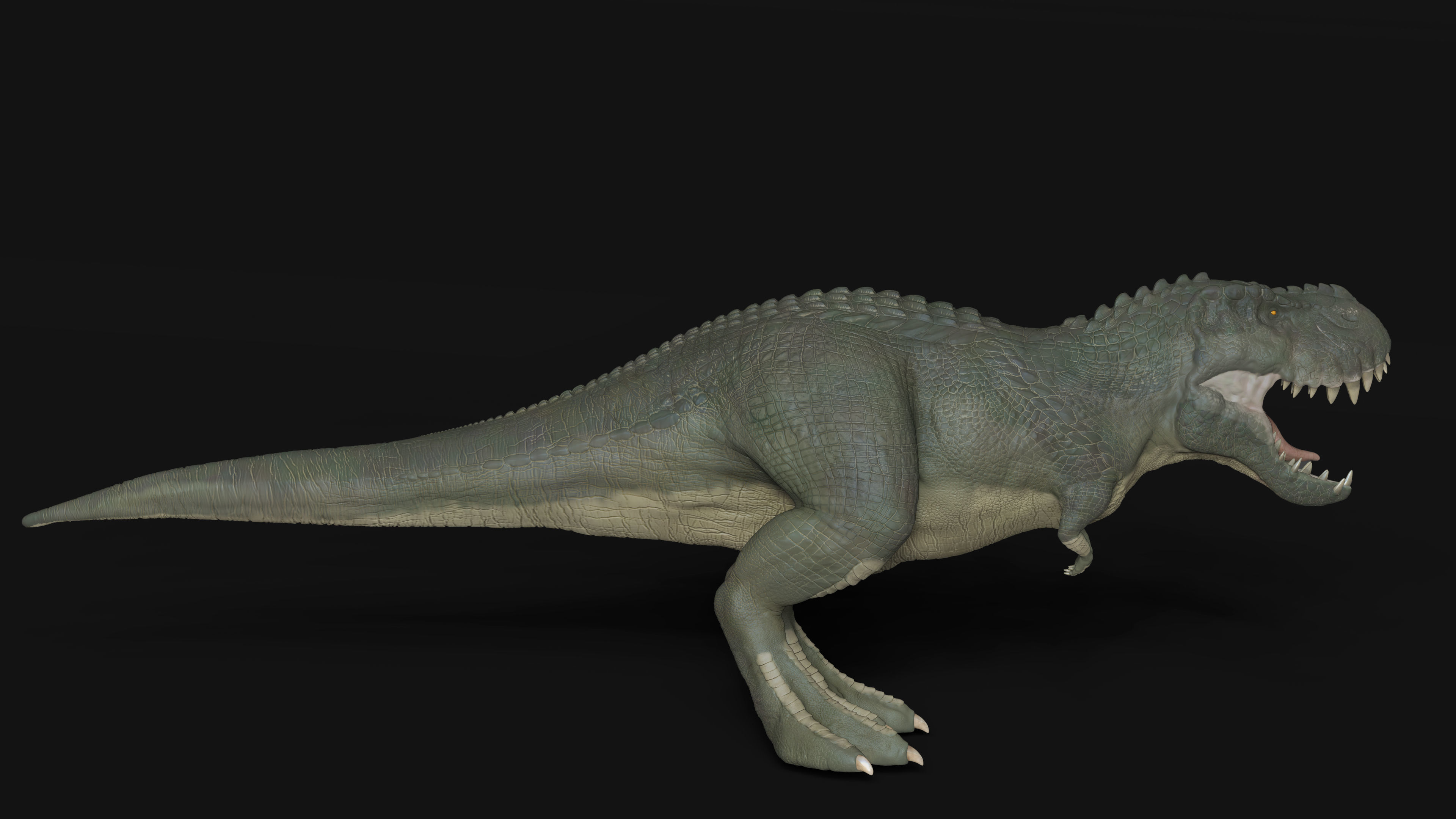 V-Rex High Poly t-rex Low-poly 3D model_5