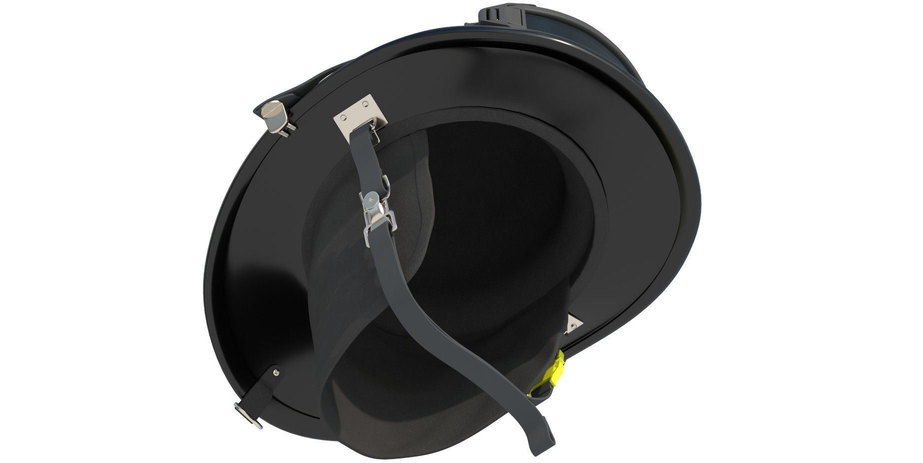 Fireman Helmet Firefighter Uniform 3D model_5