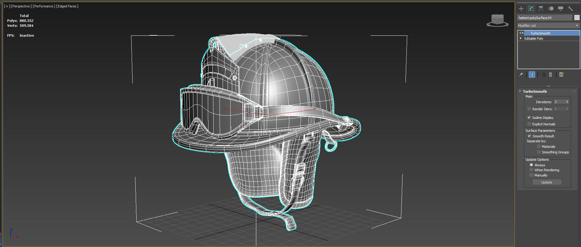 Fireman Helmet Firefighter Uniform 3D model_9