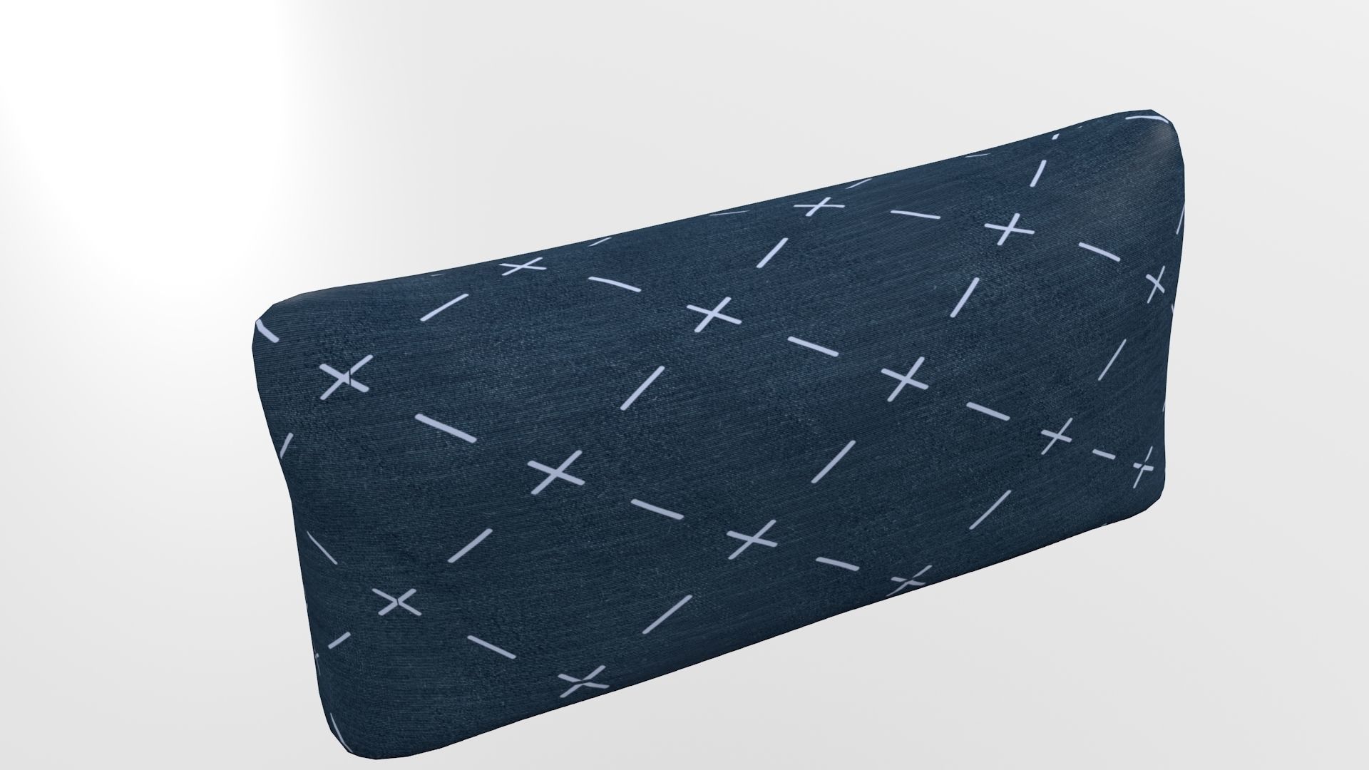 Arm Chair Low-poly 3D model_11