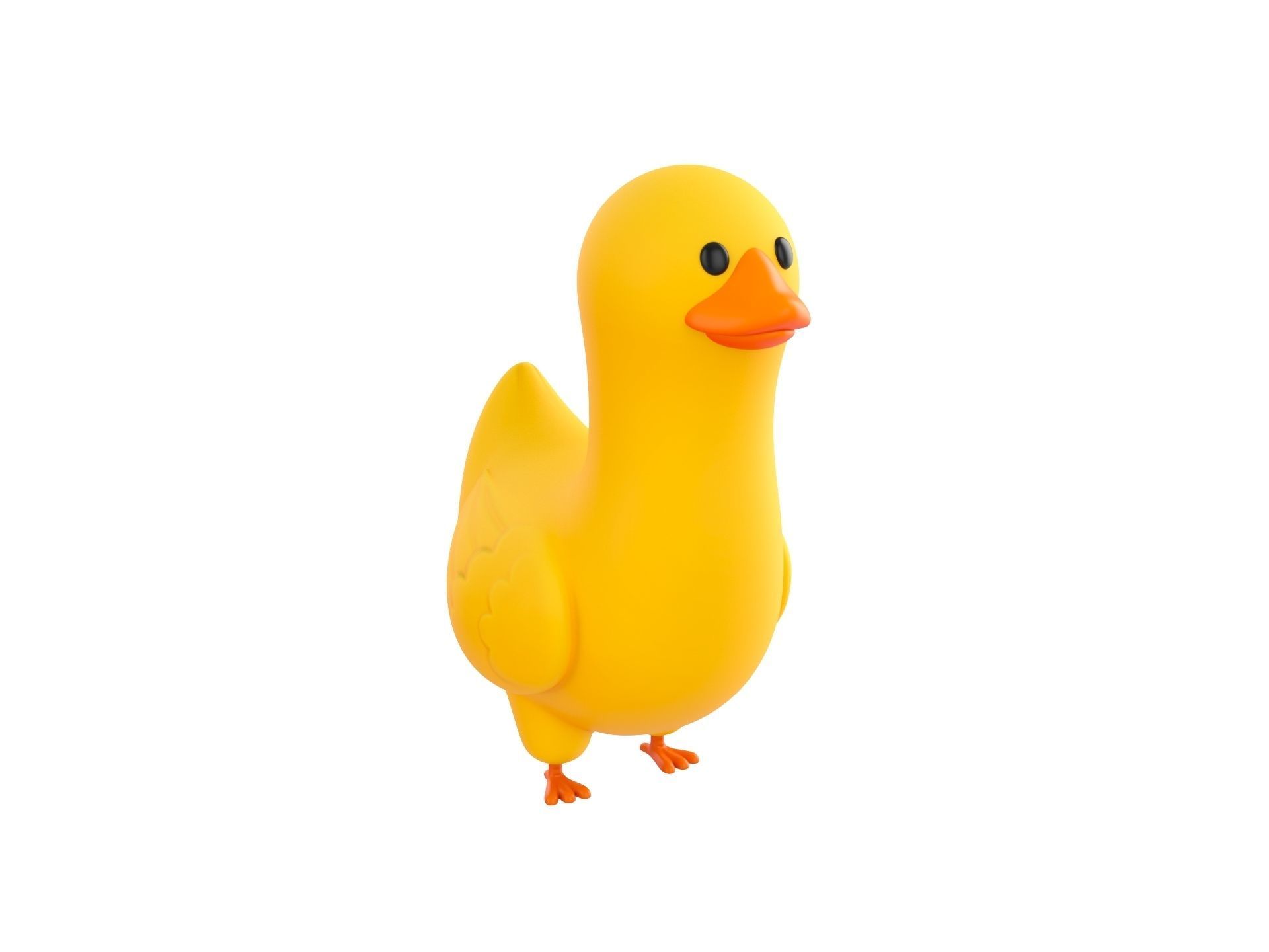 Character161 Duck 3D model_2