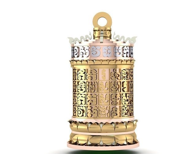 Necklace taiwanese prayer bell 3D print model