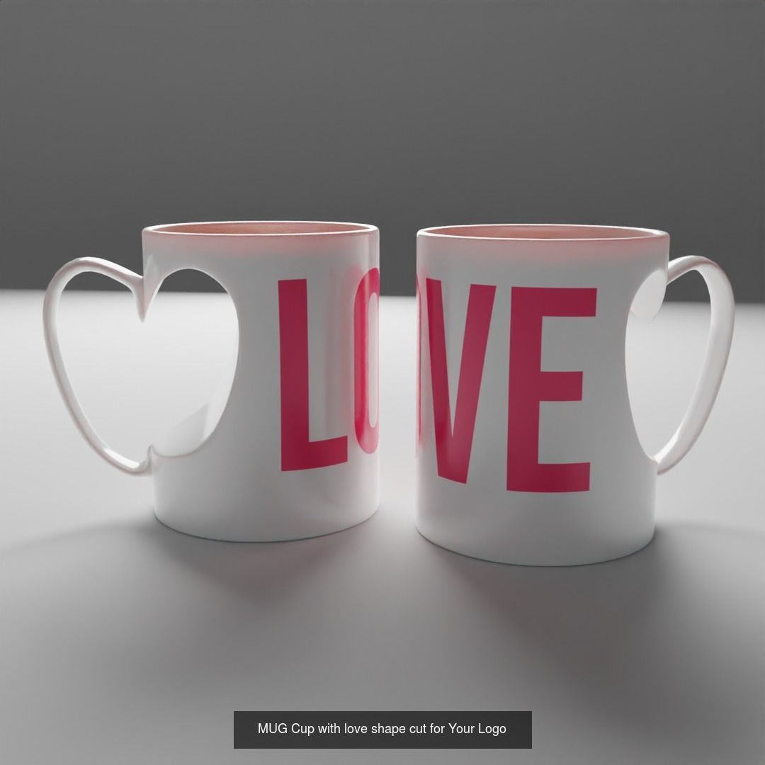 Collection of mugs with place for Logo _3