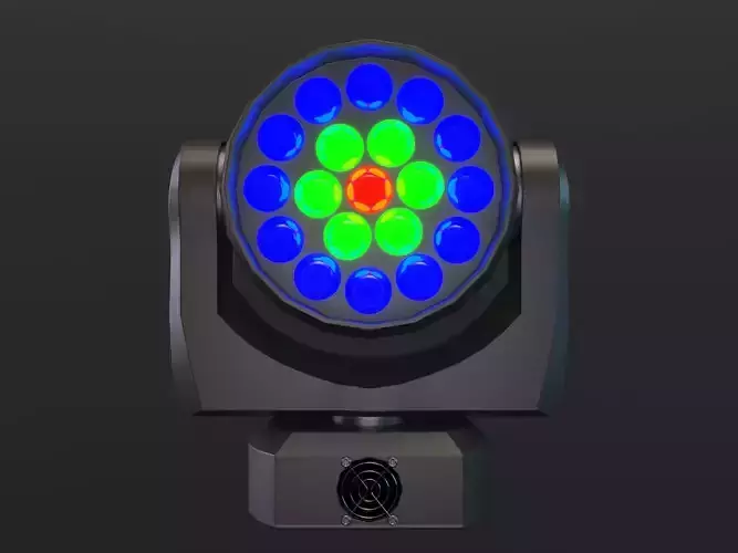Moving Head LED Low-poly 3D model