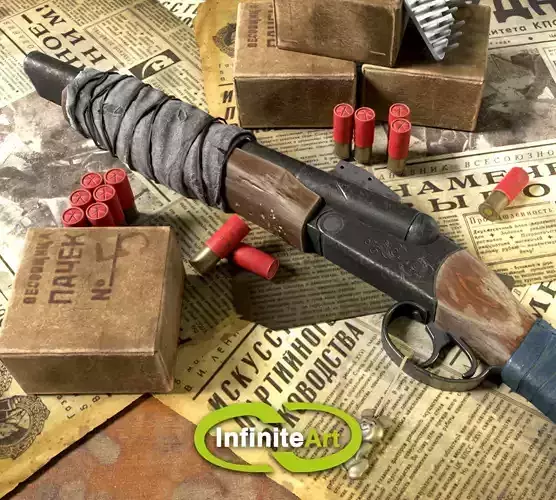 Shotgun gun with handle