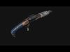 Shotgun gun with handle Low-poly 3D model_1