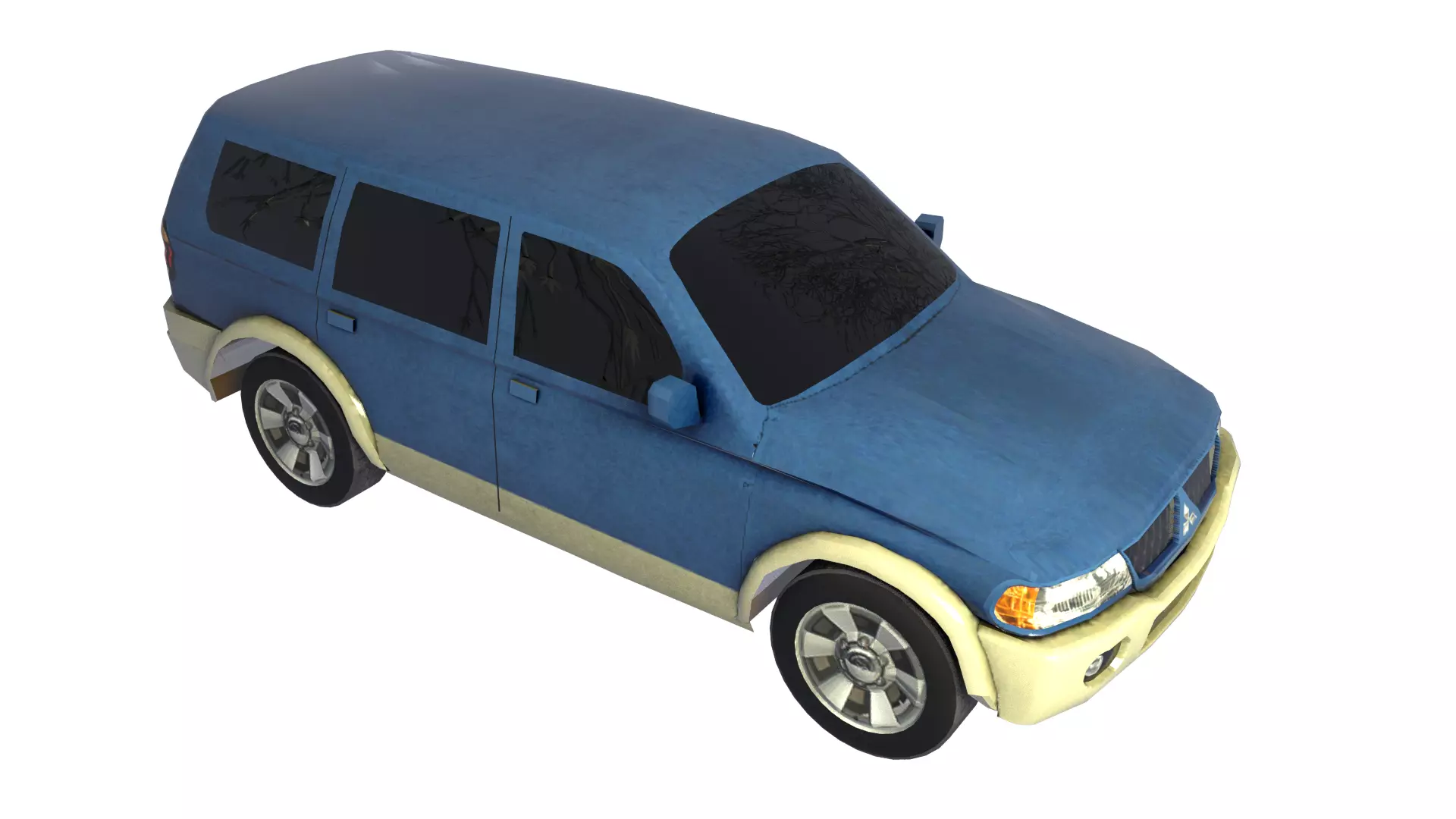 Mitsubishi Nativa Low-poly 3D model_0