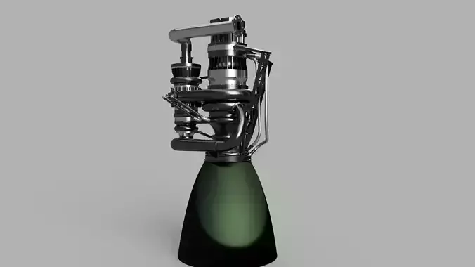 Space-X Raptor engine simplified