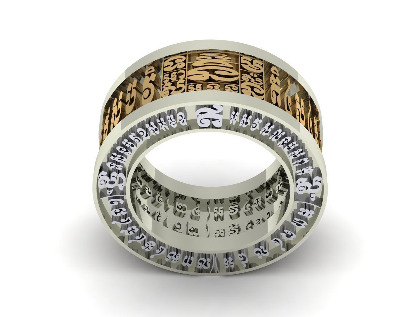 Ring of man 3D print model_1