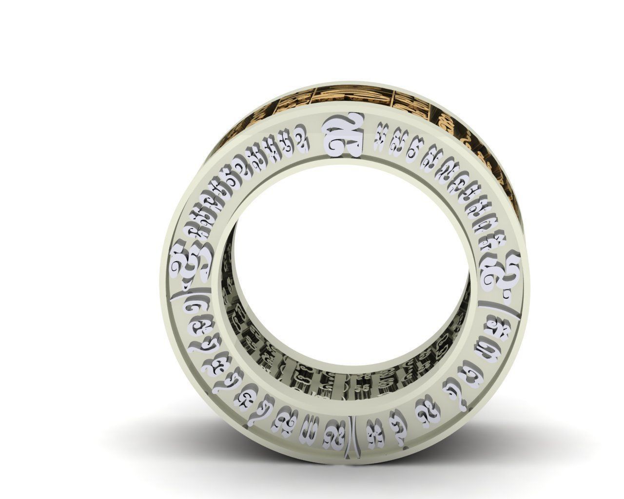 Ring of man 3D print model_2