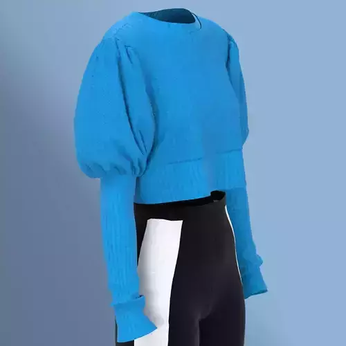 Ladies Party Sweater and Legging Low-poly 3D model