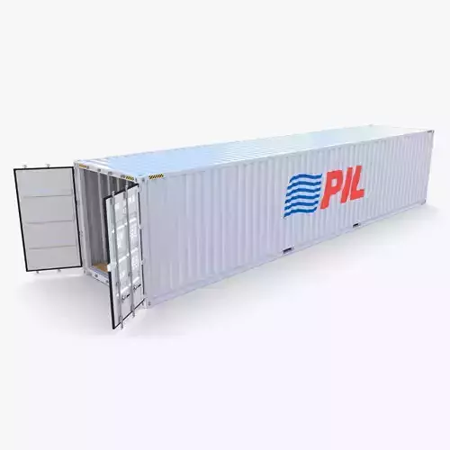 40ft Shipping Container PIL 3D model
