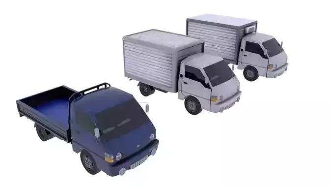 Hyundai Porter Low-poly 3D model