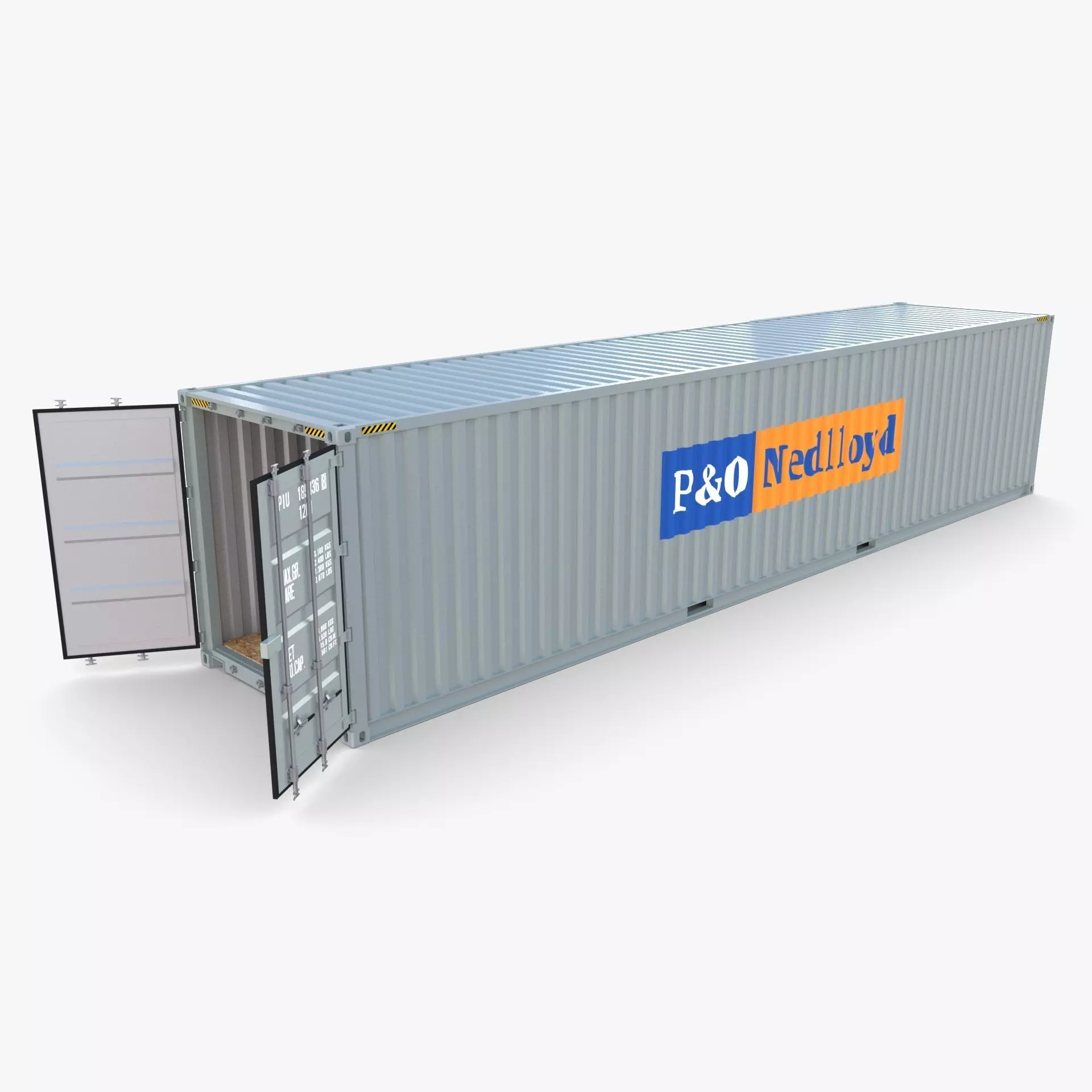 40ft Shipping Container PO Nedlloyd v1 3D model