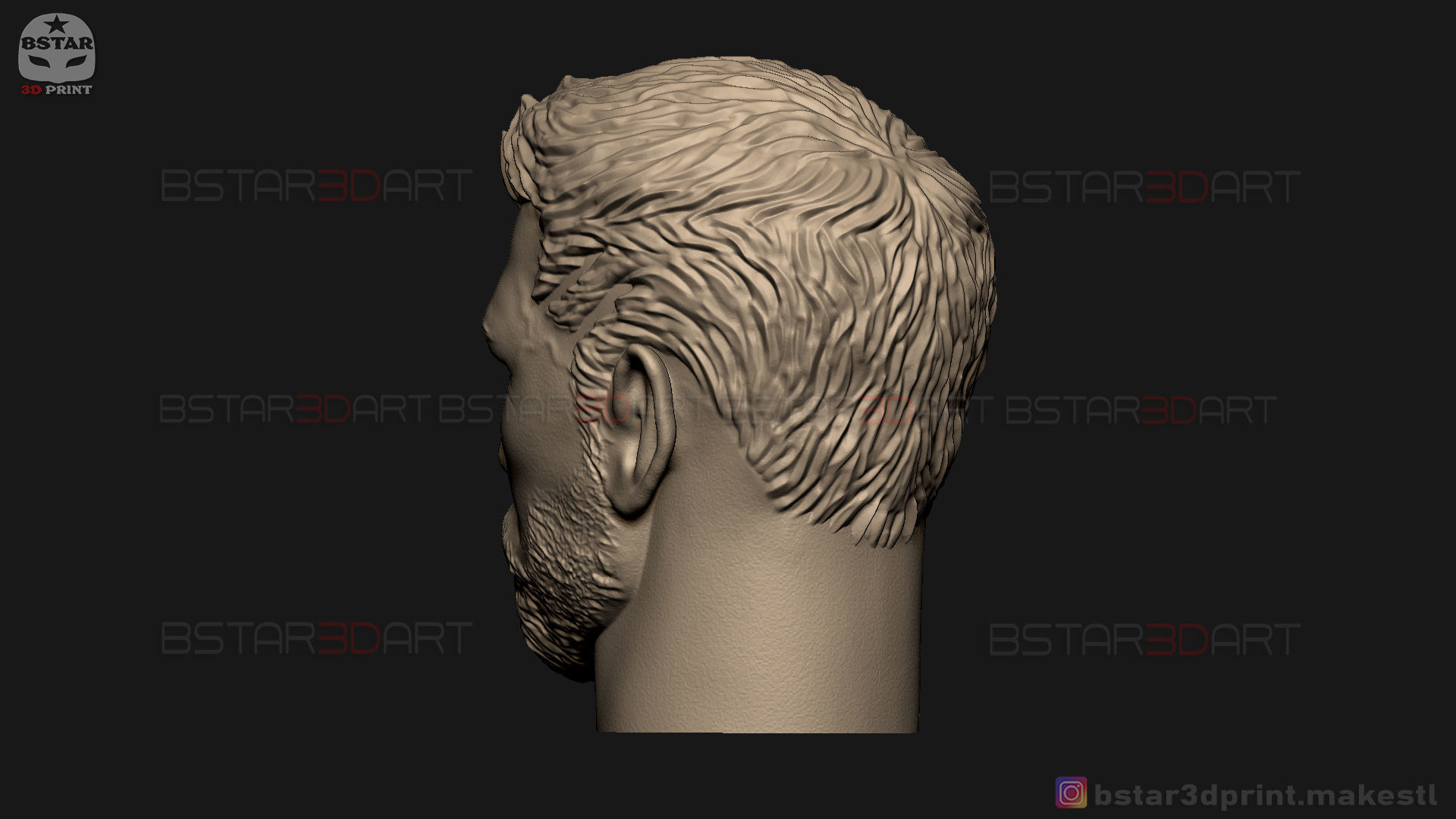 Thor Head - Chris Hemsworth - Avenger - Infinity War 3D print model_5