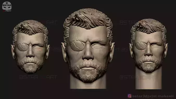 Thor Head - Chris Hemsworth - Avenger - Infinity War 