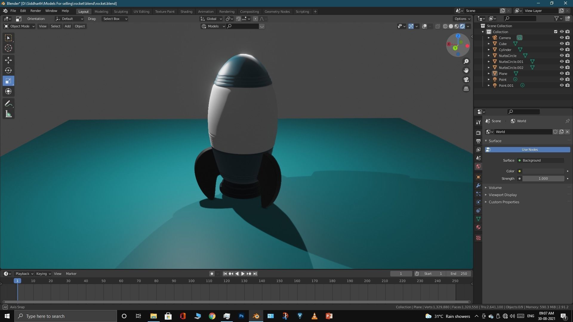 Space Rocket 3D model_56