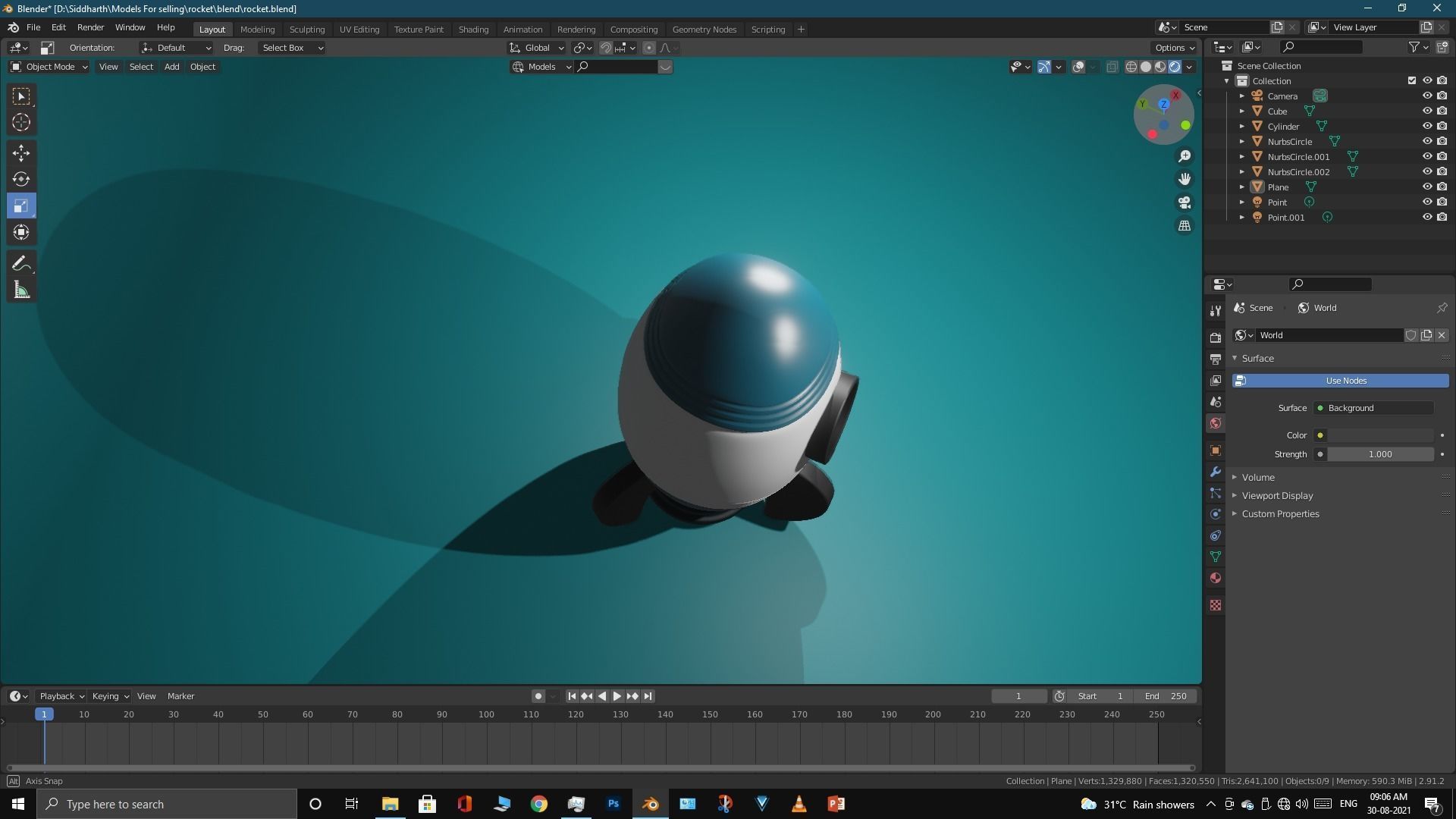 Space Rocket 3D model_14