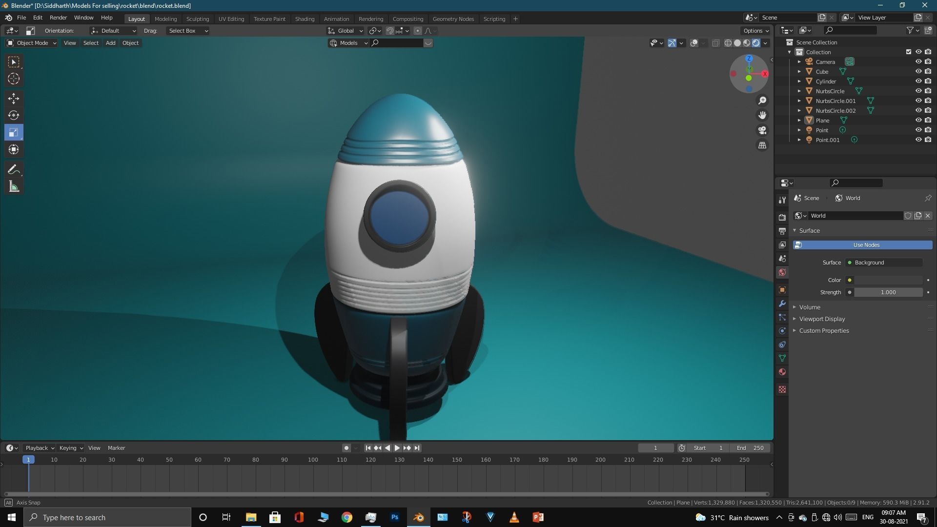 Space Rocket 3D model_34