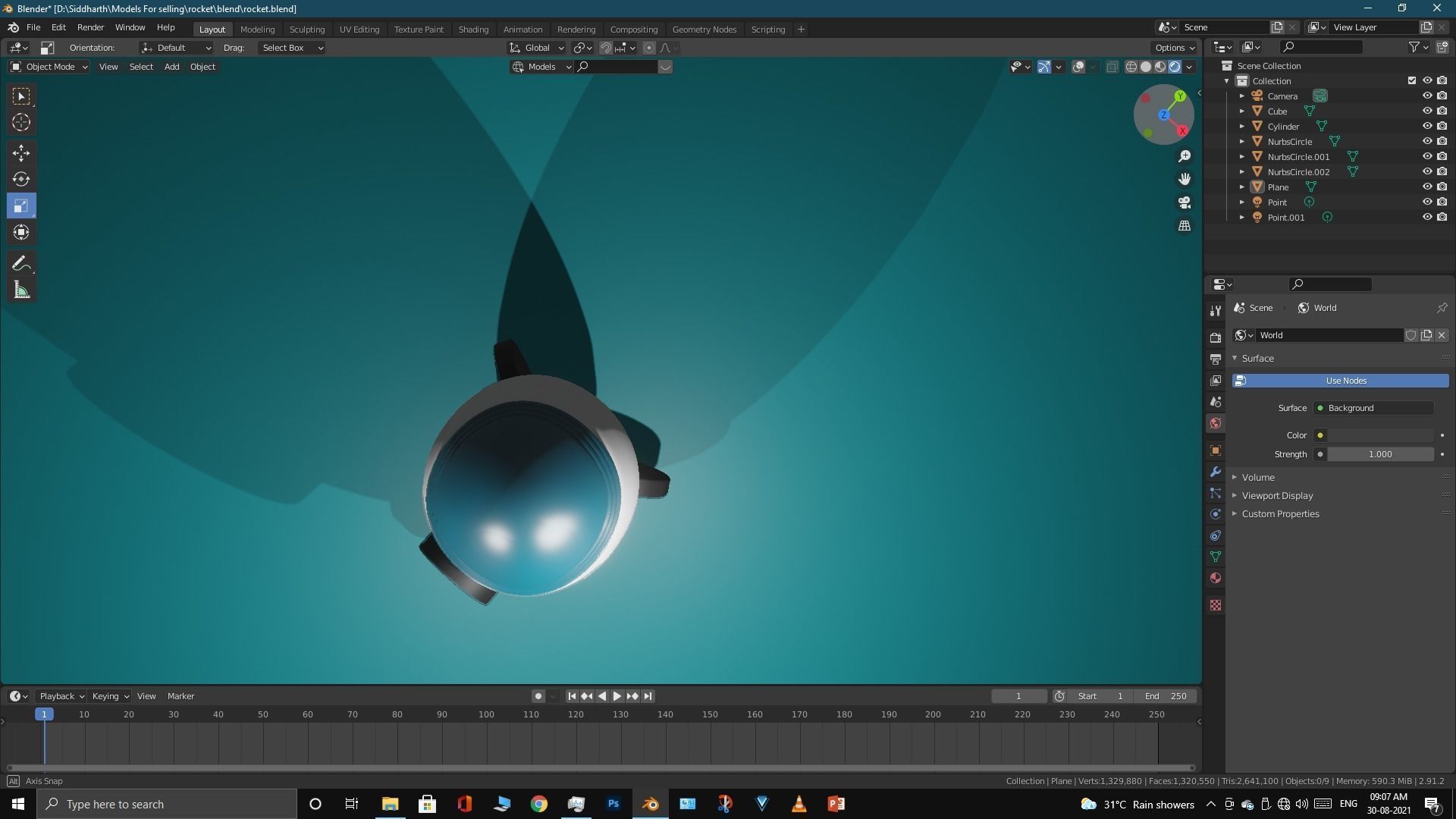 Space Rocket 3D model_40