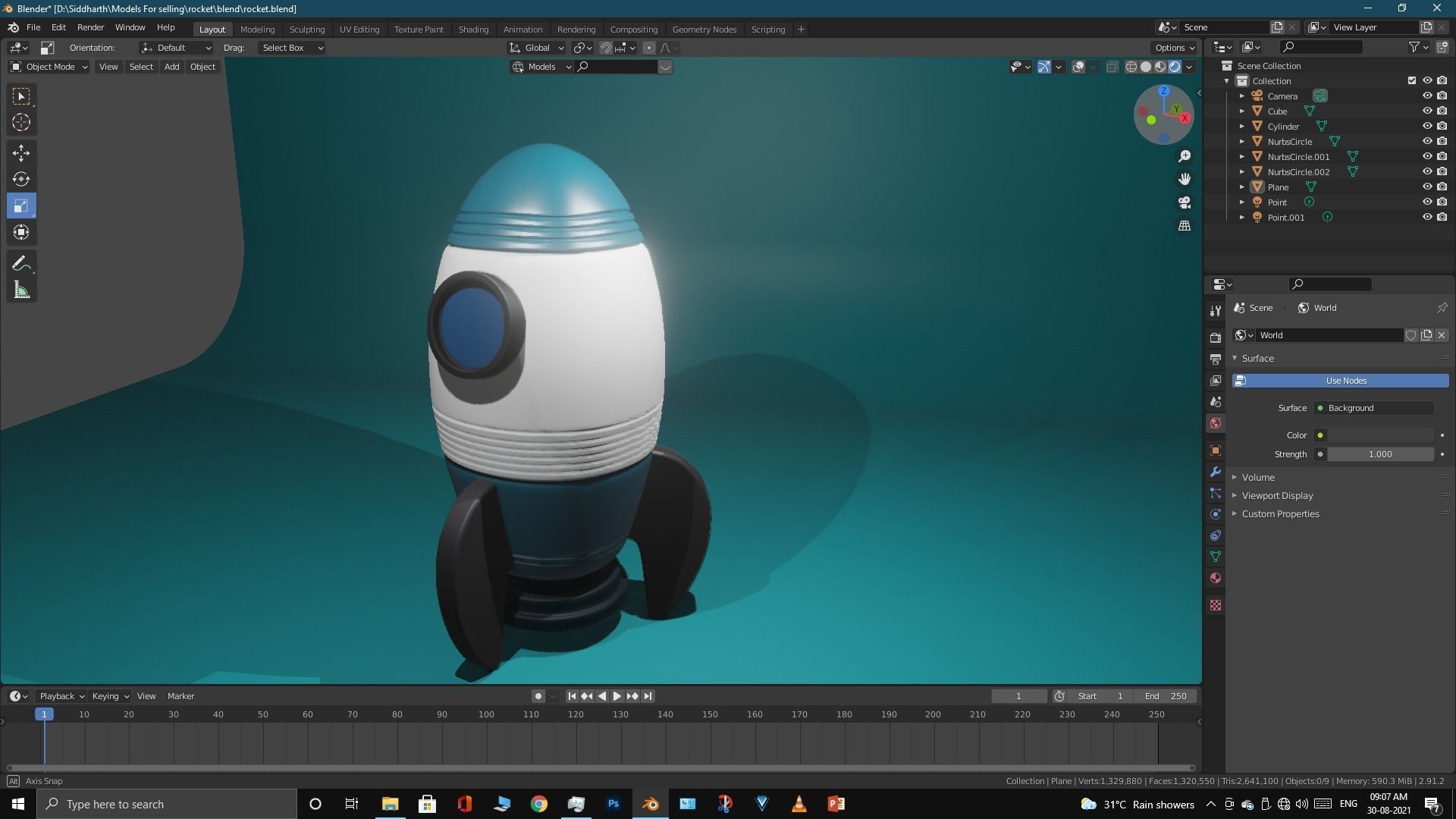 Space Rocket 3D model_30