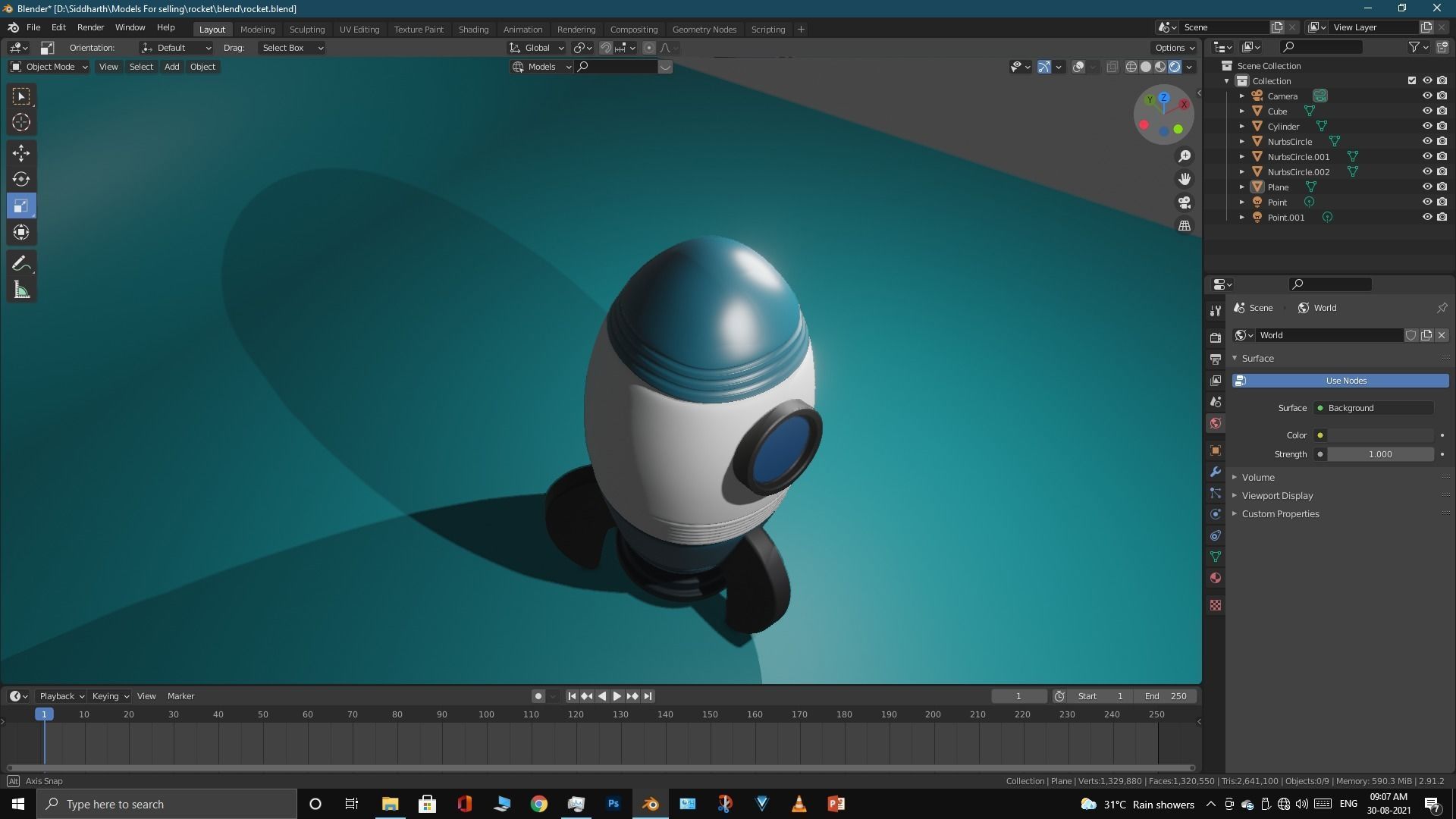 Space Rocket 3D model_46
