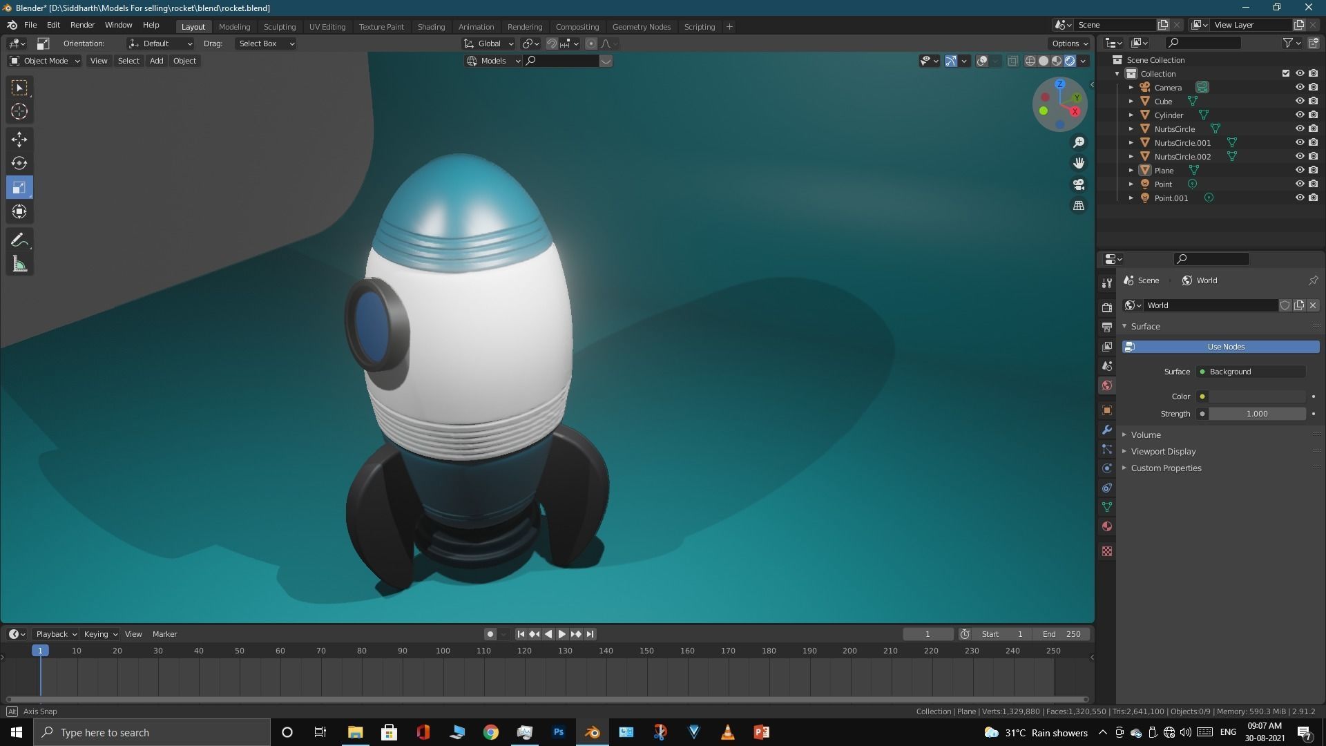 Space Rocket 3D model_32