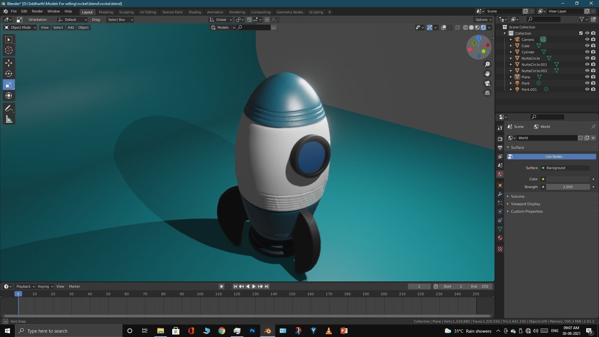 Space Rocket 3D model_37