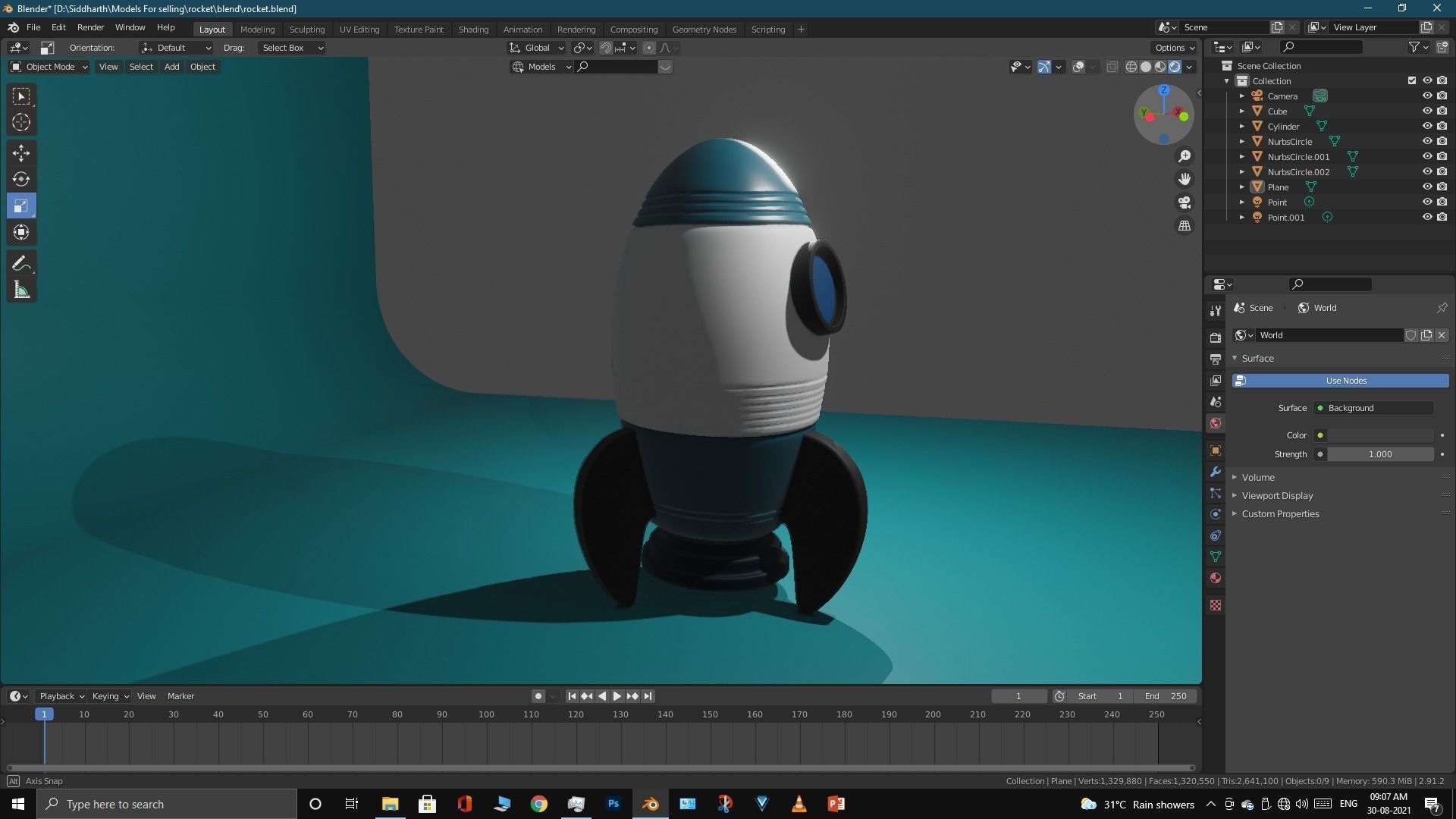 Space Rocket 3D model_36