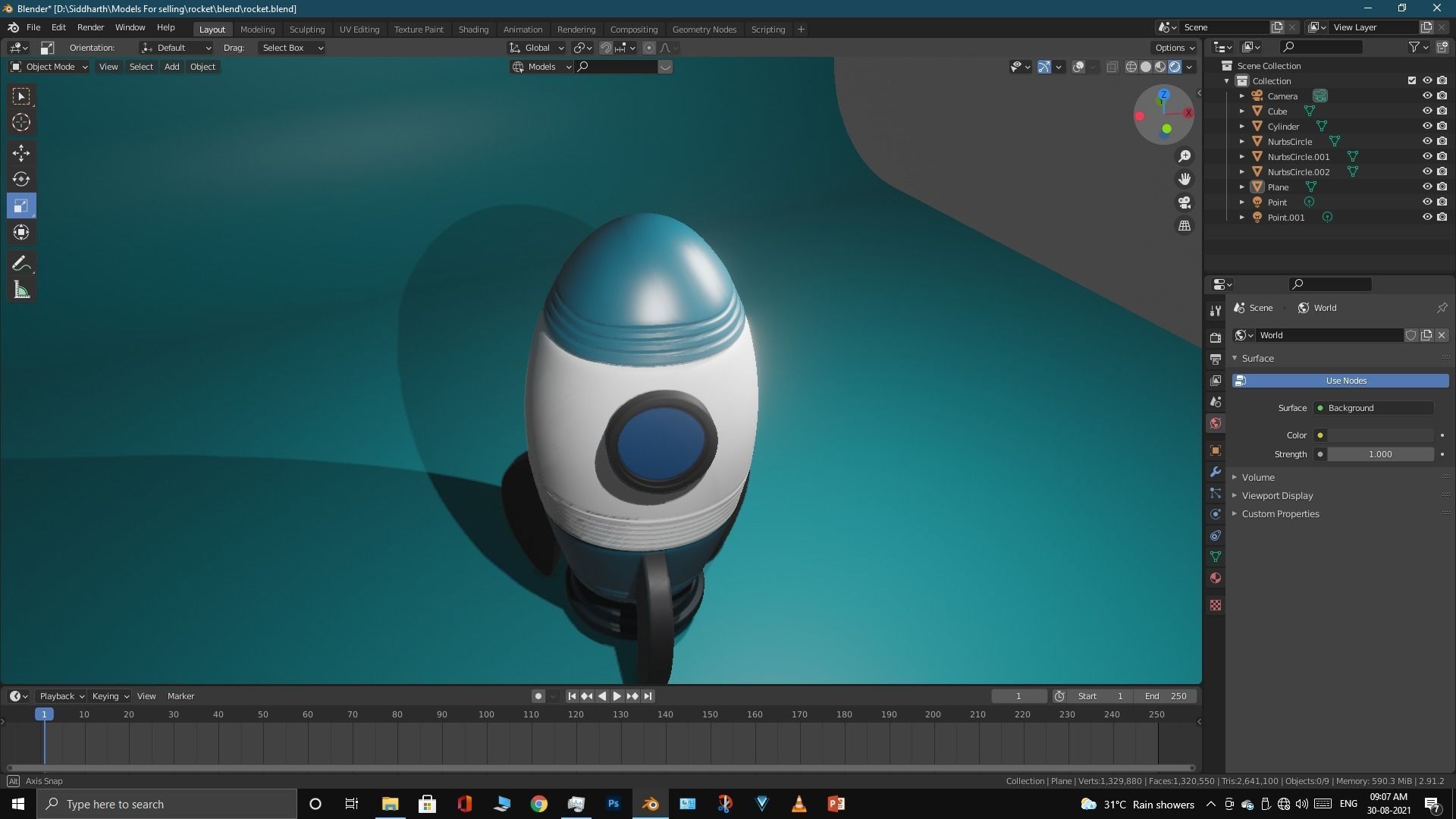 Space Rocket 3D model_29