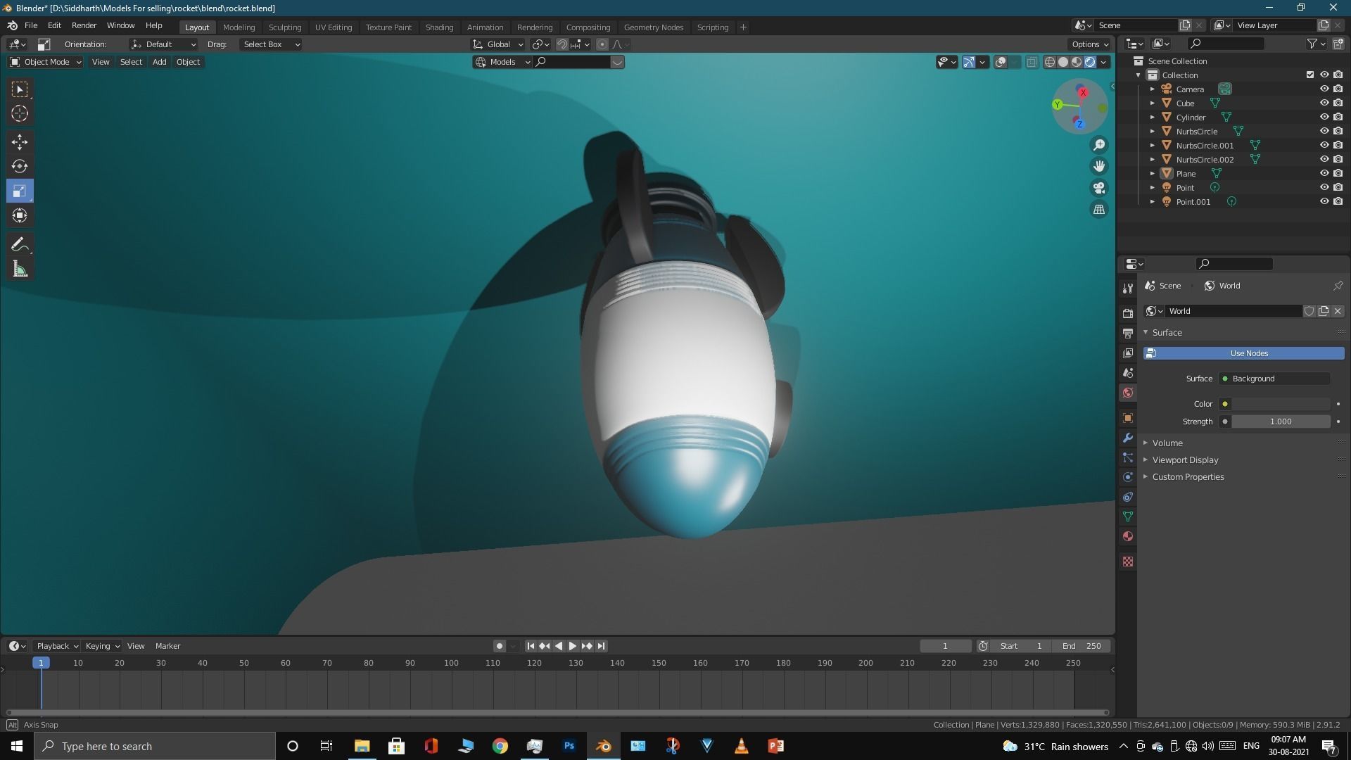 Space Rocket 3D model_35