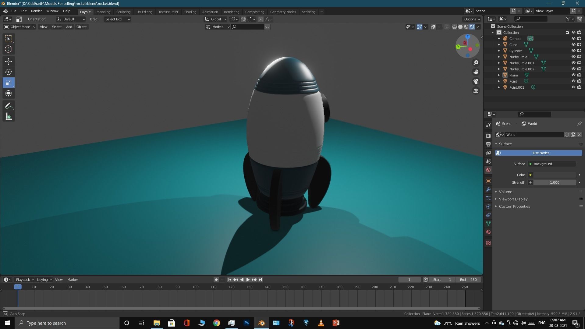 Space Rocket 3D model_57